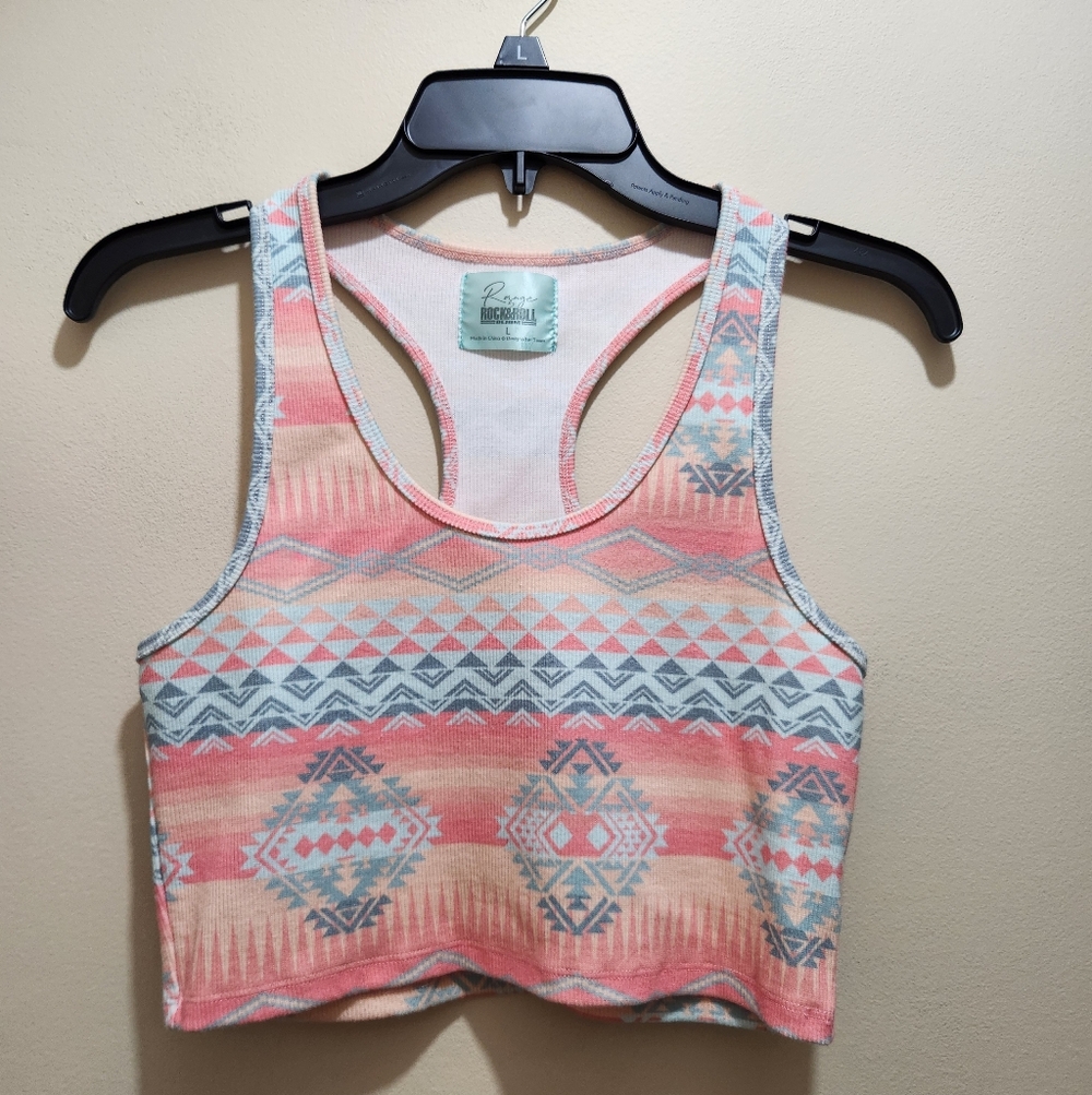 RRD Aztec Print Crop Top
